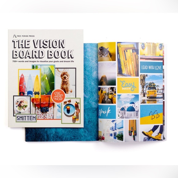 LIVE YOUR BEST LIFE!!✌🏻🆕’The Vision Board Book’ Positive Affirmations + Pictures - Picture 1 of 9